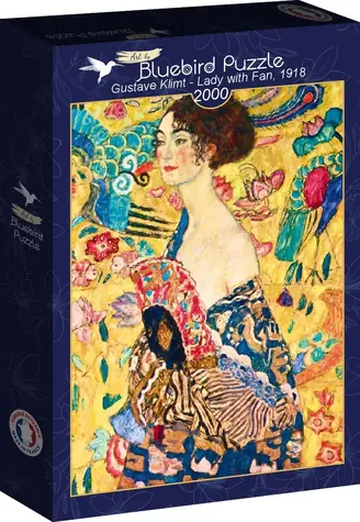 BlueBird Puzzle Dáma s vejárom / 2000 dielikov / od 14 rokov