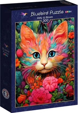 BlueBird Puzzle Mačiatko a kvet / 300 dielikov / od 9 rokov