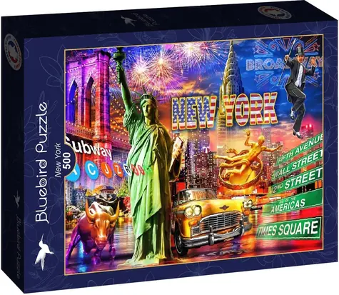 BlueBird Puzzle Krásy New Yorku / 500 dielikov / od 9 rokov