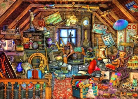 BlueBird Puzzle Poklady z pôdy / 1500 dielikov / od 14 rokov