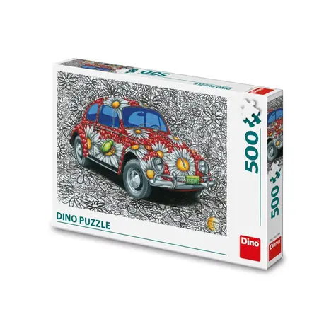 Dino Puzzle Maľovaný VW Chrobák / 500 dielikov / od 10 rokov