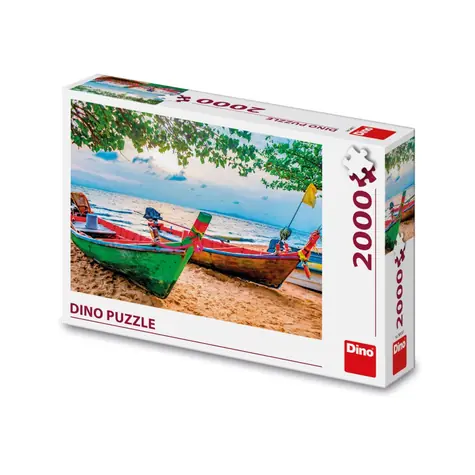 Dino Puzzle rybárske loďky / 2000 dielikov / od 15 rokov