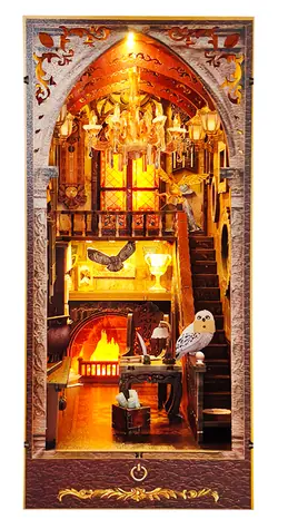 2Kids Toys 3D skladačka Zarážka na knihy Miniatúra domčeka Magický dom