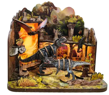 2Kids Toys Miniatúra domčeka Dinosaurie hrad