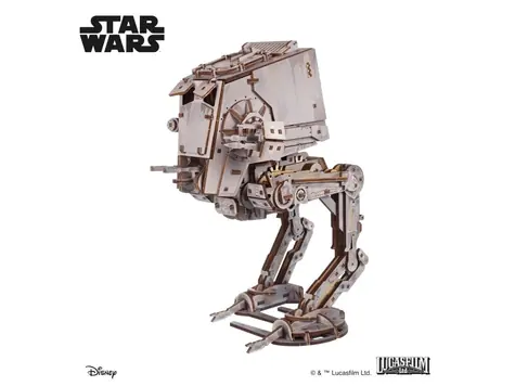 Ugears 3D drevená mechanická skladačka Star Wars AT-ST kráčadlo