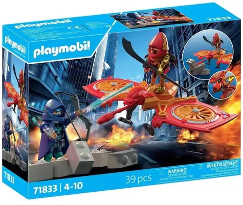 Playmobil® PLAYMO-FRIENDS 71833 Hrdina s dronom vs. podlý Ninja / Počet dielikov: 39 / od 4 rokov
