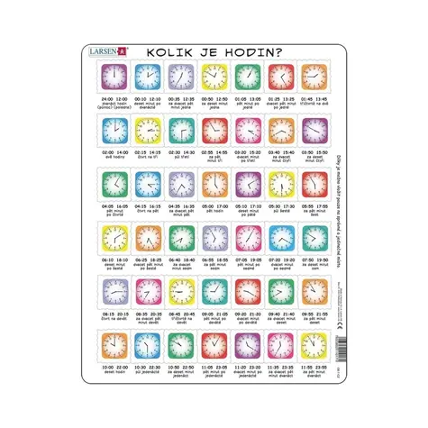 Dino Puzzle Hodiny / 42 dielikov / od 4 rokov