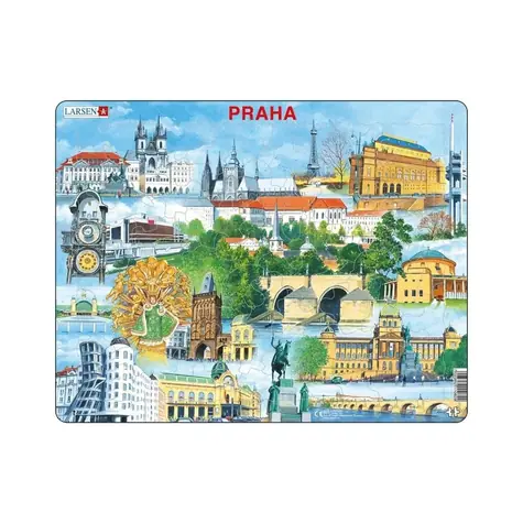 Dino Puzzle Praha pamiatky / 66 dielikov / od 4 rokov