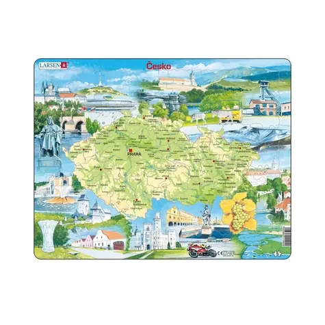 Dino PuzzleČeská republika pamiatky / 78 dielikov / od 4 rokov
