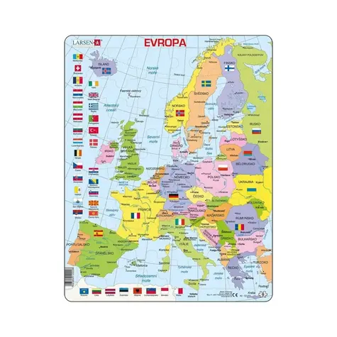 Dino Európa politická mapa / 48 dielikov / od 4 rokov