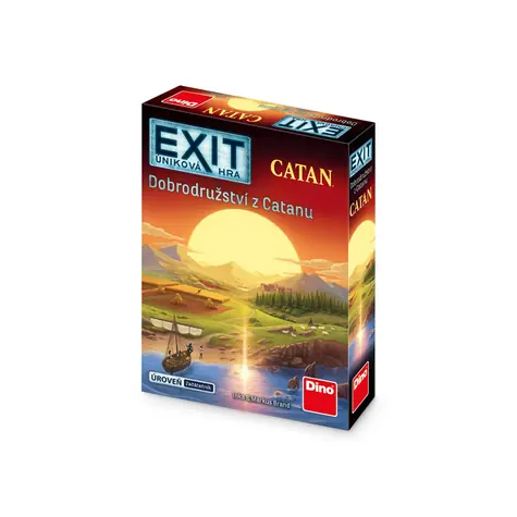 Dino EXIT Úniková hra: Dobrodružstvo z Catanu / pre 1-4 hráčov / dĺžka hry: 90 minút / od 10 rokov