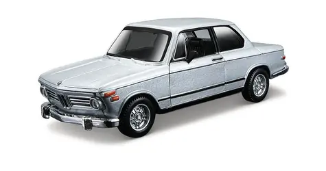 Bburago BMW 2002tii (1972) strieborná 1:32 / od 3 rokov