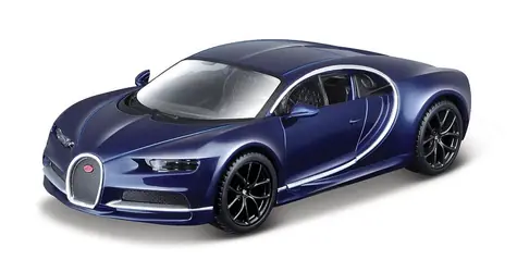 Bburago Bugatti Chiron tmavo modrá metalíza 1:32 / od 3 rokov