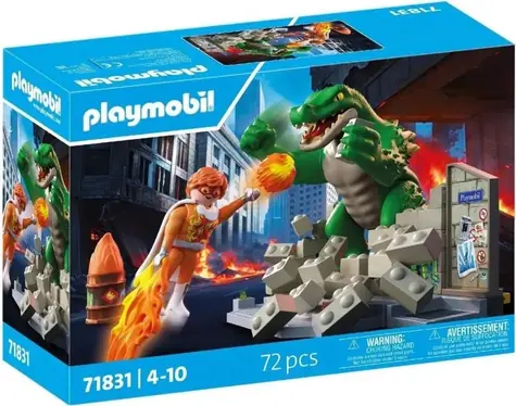 Playmobil® PLAYMO-FRIENDS 71831 Súboj s obrím jašterom / Počet dielikov: 72 / od 4 rokov