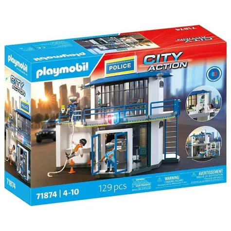 Playmobil® City Action 71874 Policajná služobňa s vyšetrovateľnou / Počet dielikov: 129 / od 4 rokov