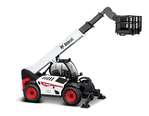 Bburago Construction Teleskopický manipulátor Bobcat s pracovnou plošinou 1:50 / od 3 rokov