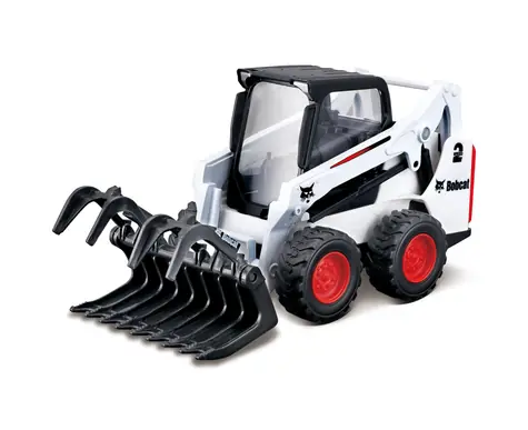 Bburago FARMLAND Bobcat nakladač s drapákom / 10 cm / od 3 rokov