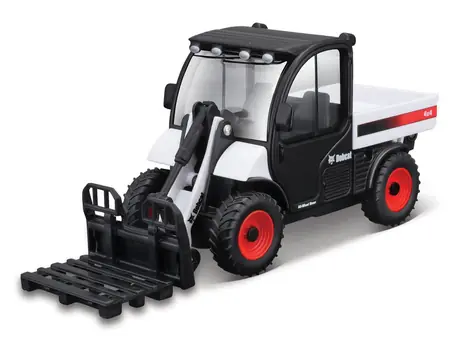 Bburago FARMLAND Bobcat Toolcat s paletovou vidlicou + paleta / 10 cm / od 3 rokov