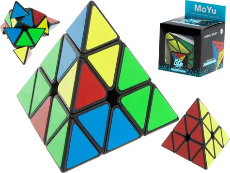 KIK Hlavolam Pyraminx 3x3 / od 6 rokov