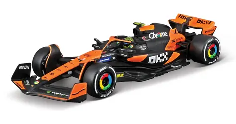 Bburago RACE Formula F1 v dekoratívnom boxe - McLaren MCL38 (2024) #4 Lando Norris / 1:43 / od 14 rokov