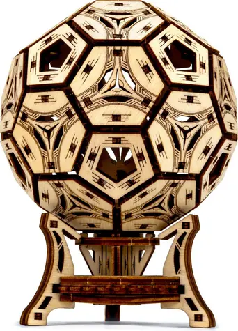 Wooden City 3D puzzle Multifunkčný organizér - Futbalová lopta 175 dielikov / od 14 rokov