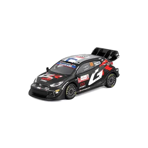 Bburago RACE Toyota GR Yaris Rally1 Hybrid v dekoratívnom boxe Rovanpera #69 modrá / 1:43 / od 14 rokov