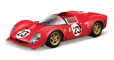 Bburago RACING MODEL Kit Ferrari 330 P4 Daytona 1967 červená / 1:24 / od 14 rokov