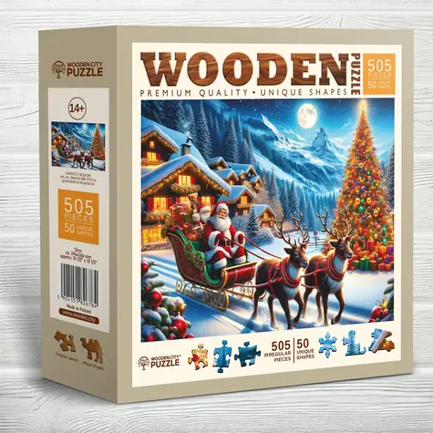 Wooden City Drevené puzzle Santove sane 505 dielikov / od 14 rokov