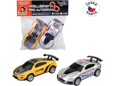 Made 21566 - Autodráha náhradné autíčka 2 ks / 1:43 / od 3 rokov