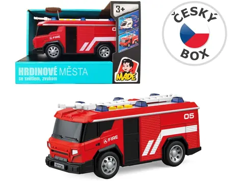 Made 25233 - Auto hasiči 1:24 s batériami / od 3 rokov