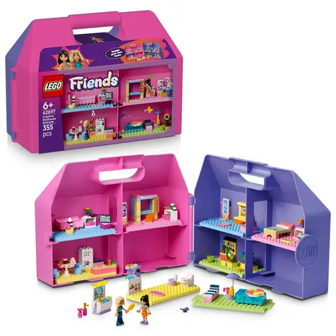 LEGO® Friends 42697 Kreatívny kufrík a domček pre bábiky / Počet dielikov: 355 / od 6 rokov