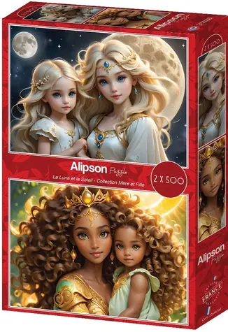 ALIPSON Puzzle Mere et Fille: La Lune et le Soleil / 2x500 dielikov / od 12 rokov