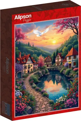 ALIPSON Puzzle Dedina pri vode / 500 dielikov / od 12 rokov