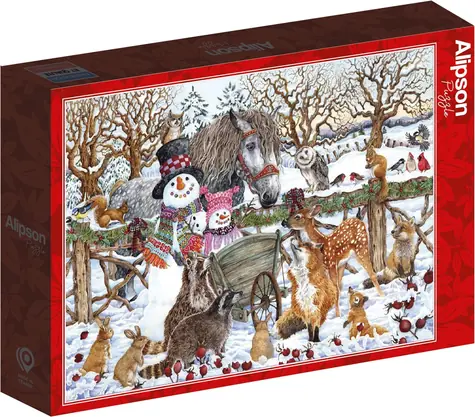 ALIPSON Puzzle Dva snehuliaci / 500 dielikov / od 12 rokov