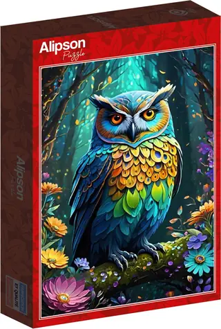ALIPSON Puzzle Modrá sova / 500 dielikov / od 12 rokov