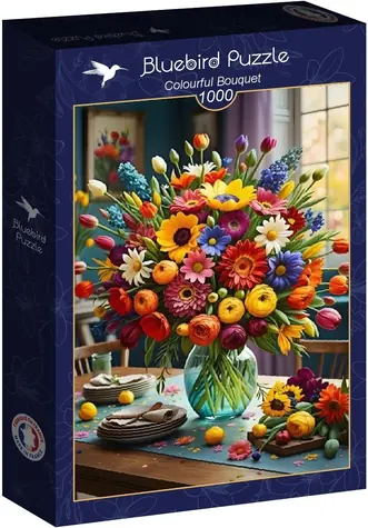 BlueBird Puzzle Farebná kytica / 1000 dielikov / od 14 rokov