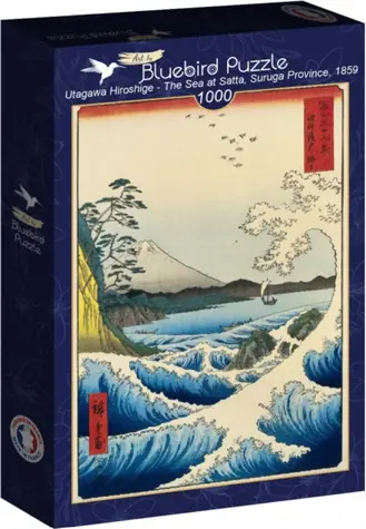 BlueBird Puzzle More v Satte, provincie Suruga (1859) / 1000 dielikov / od 14 rokov