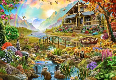 BlueBird Puzzle Zemský raj / 1000 dielikov / od 14 rokov