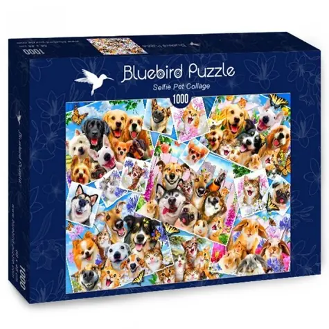 BlueBird Puzzle Koláž zvieracích selfie / 1000 dielikov / od 14 rokov