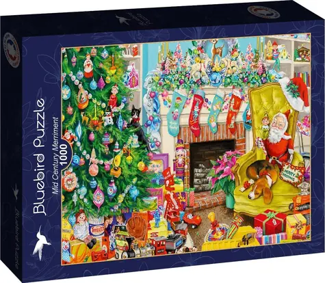 BlueBird Puzzle Veselé Vianoce z 50. rokov / 1000 dielikov / od 14 rokov