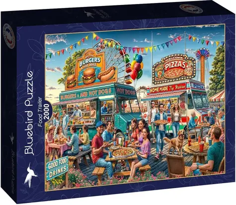 BlueBird Puzzle Pojazdné občerstvenie / 2000 dielikov / od 14 rokov