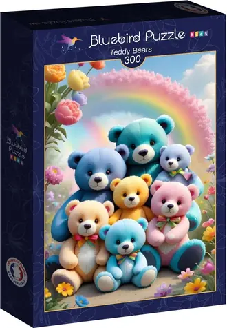 BlueBird Puzzle Plyšoví medvedíci / 300 dielikov / od 8 rokov