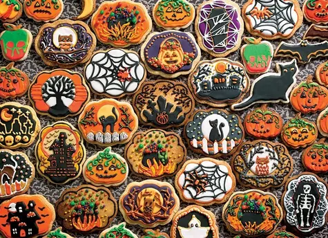 COBBLE HILL Puzzle Halloweenské sušienky /1000 dielikov/ od 14 rokov