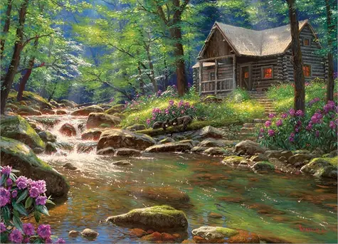 COBBLE HILL Puzzle Rybárska chata / 1000 dielikov / od 14 rokov