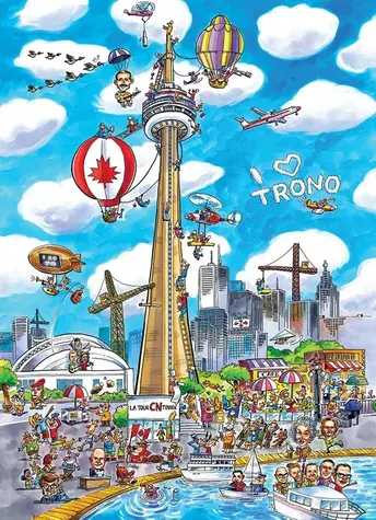 COBBLE HILL Puzzle DoodleTown: Toronto / 1000 dielikov / od 14 rokov