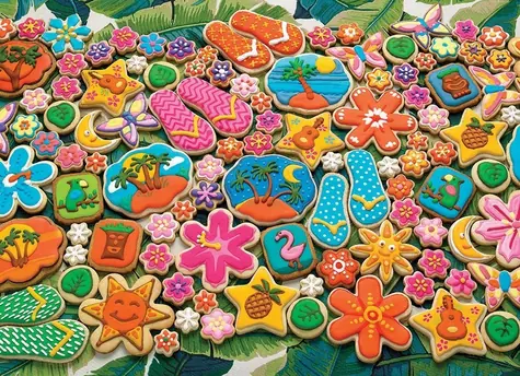 COBBLE HILL Puzzle Tropické sušienky / 1000 dielikov / od 14 rokov