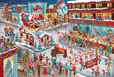 COBBLE HILL Puzzle Santova prehliadka / 2000 dielikov / od 14 rokov
