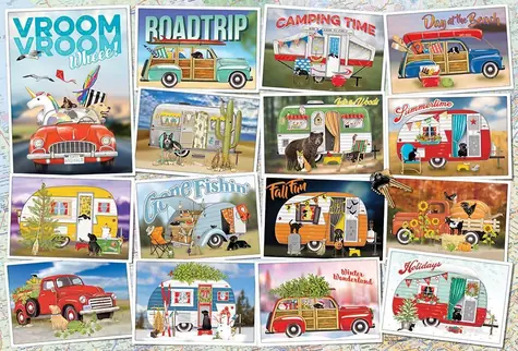 COBBLE HILL Puzzle Vroom Vroom / 2000 dielikov / od 14 rokov