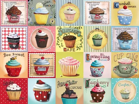 COBBLE HILL Puzzle Cupcake Cafe XL / 275 dielikov / od 9 rokov