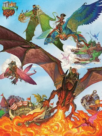 COBBLE HILL Rodinné puzzle Dračia letka / 350 dielikov / od 9 rokov